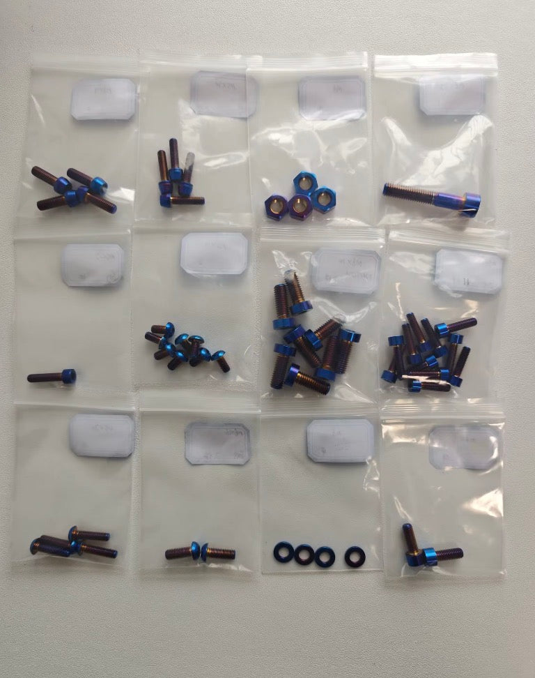 Sur-ron ultra bee titanium bolt kit (57 bolts)