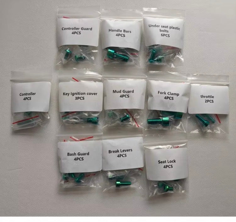 Valtinsu/yozma titanium bolt set (43 bolts)