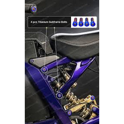 Sur-ron titanium subframe bolts (set of 4)